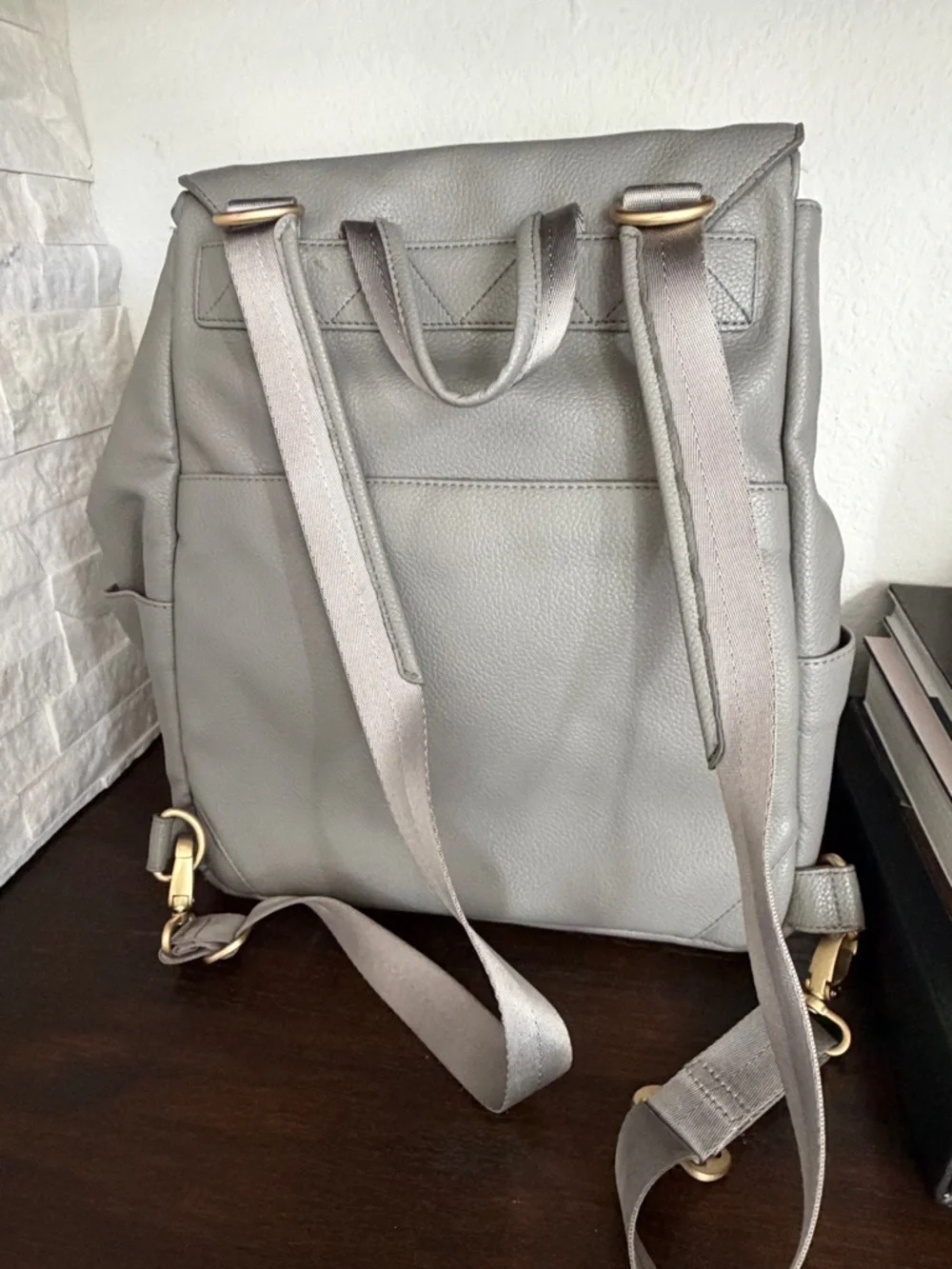 Freshly Picked‎ Classic Diaper Bag-Stone